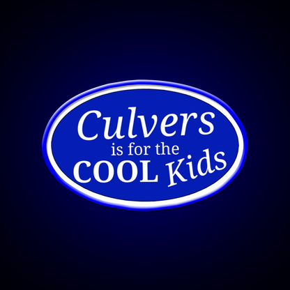 Cool Kids Culvers Fast Food Led Neon Sign For Burger Place Rgb Color