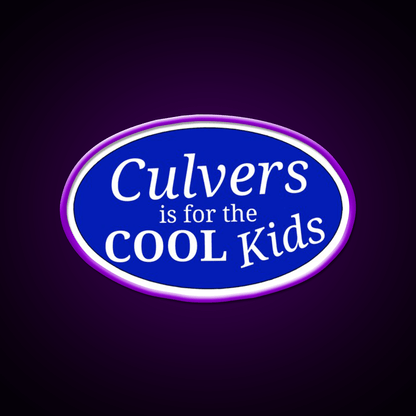 Cool Kids Culvers Fast Food Led Neon Sign For Burger Place Rgb Color - Shineneon