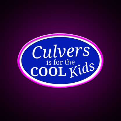 Cool Kids Culvers Fast Food Led Neon Sign For Burger Place Rgb Color - Shineneon