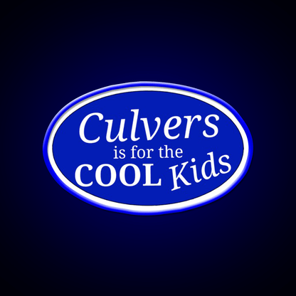 Cool Kids Culvers Fast Food Led Neon Sign For Burger Place Rgb Color - Shineneon