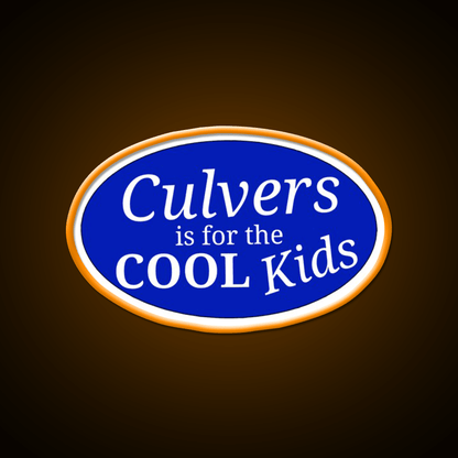 Cool Kids Culvers Fast Food Led Neon Sign For Burger Place Rgb Color - Shineneon