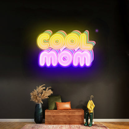 Cool Mom Lettering Neon Signs