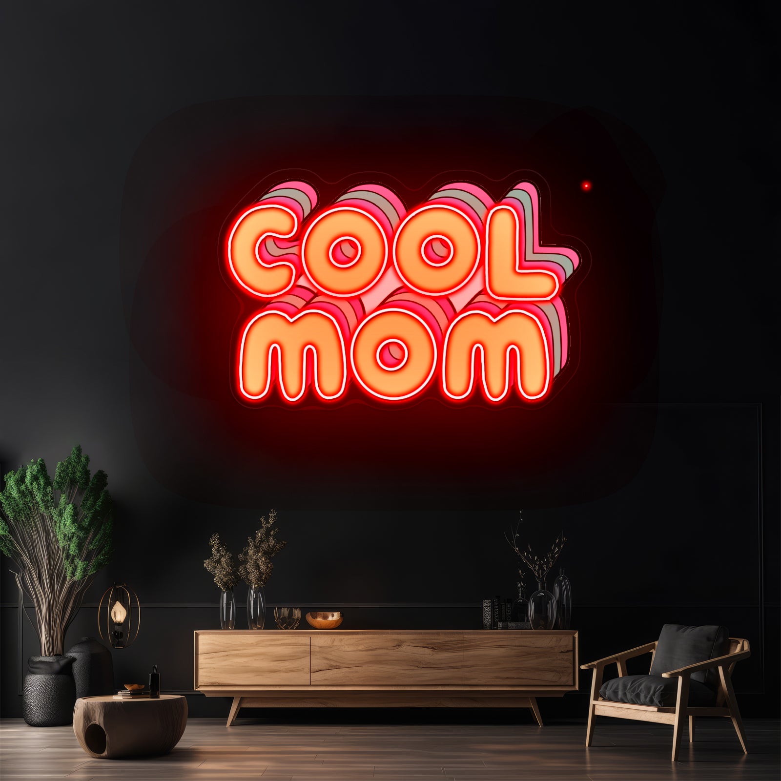 Cool Mom Lettering Neon Signs