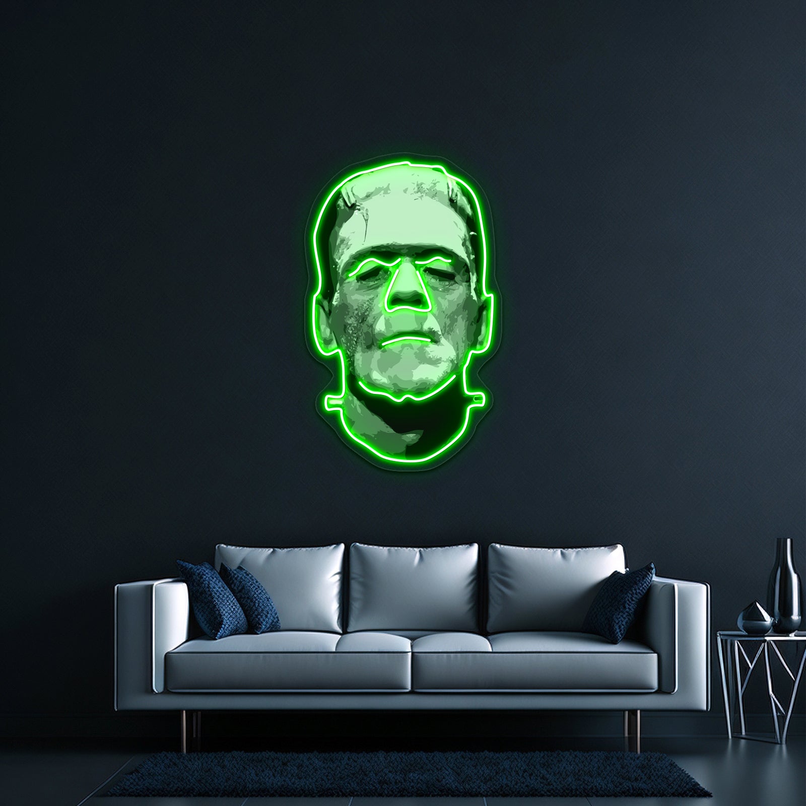 Cool Monster Face Halloween Costumes Artwork Business Led Sign | Shineneon