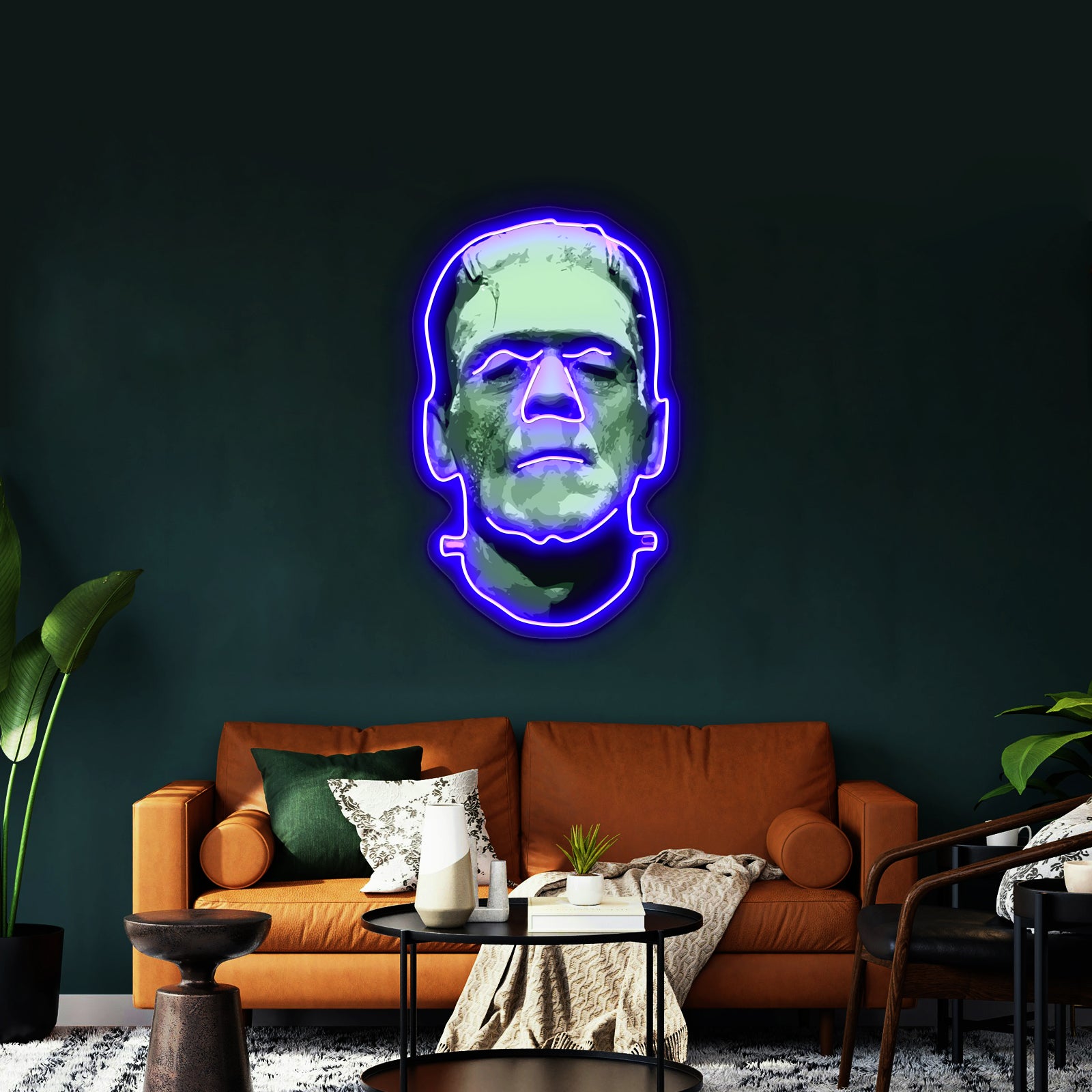 Cool Monster Face Halloween Costumes Artwork Business Led Sign | Shineneon