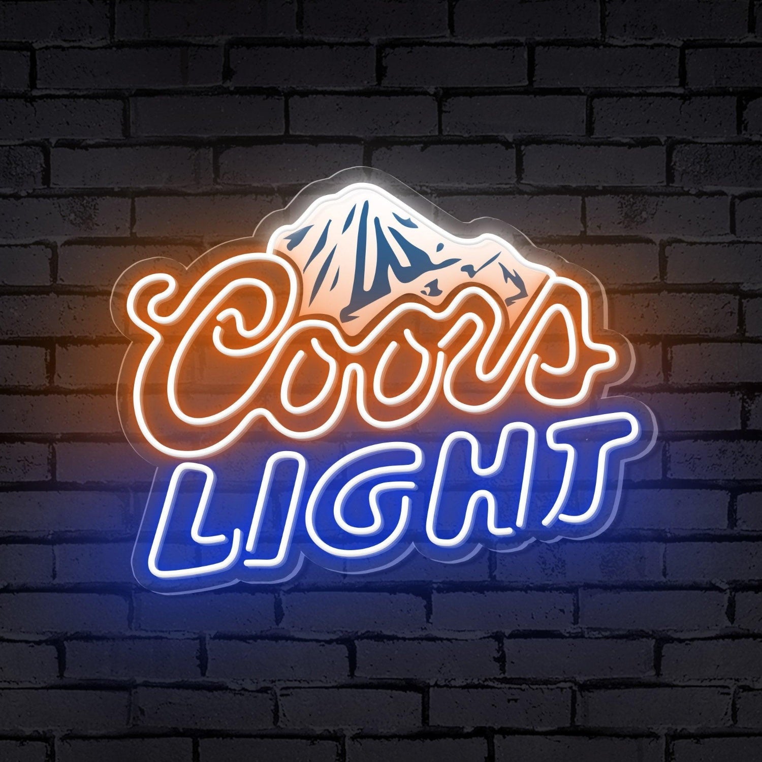 Cool Mountain Light Led Neon Sign For Bar Cafe Decor | Shineneon