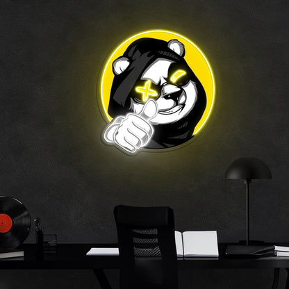 Cool Panda Led Neon Sign X Acrylic Artwork | Shineneon