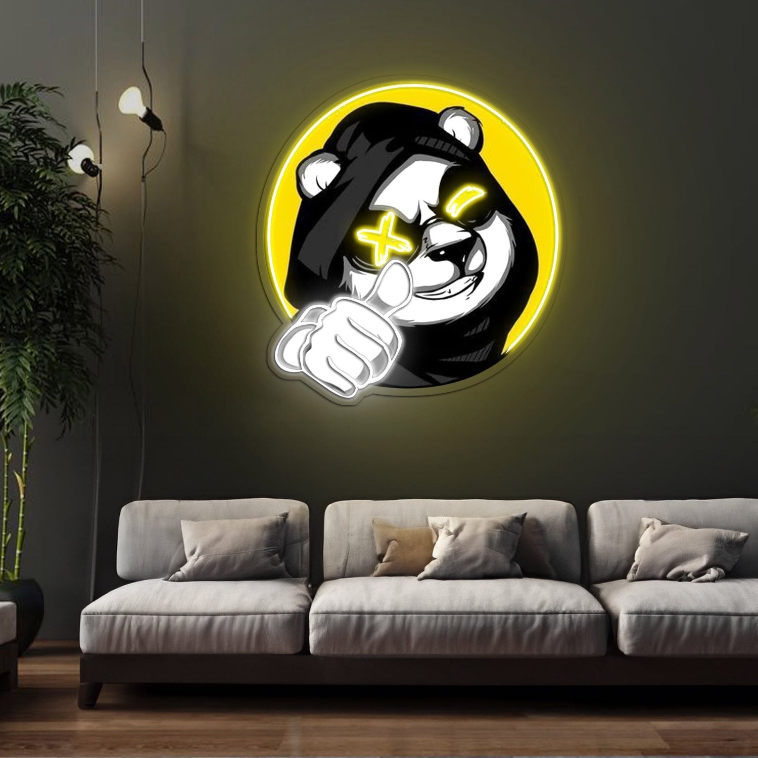 Cool Panda Led Neon Sign X Acrylic Artwork - Shineneon