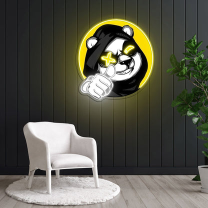 Cool Panda Led Neon Sign X Acrylic Artwork - Shineneon