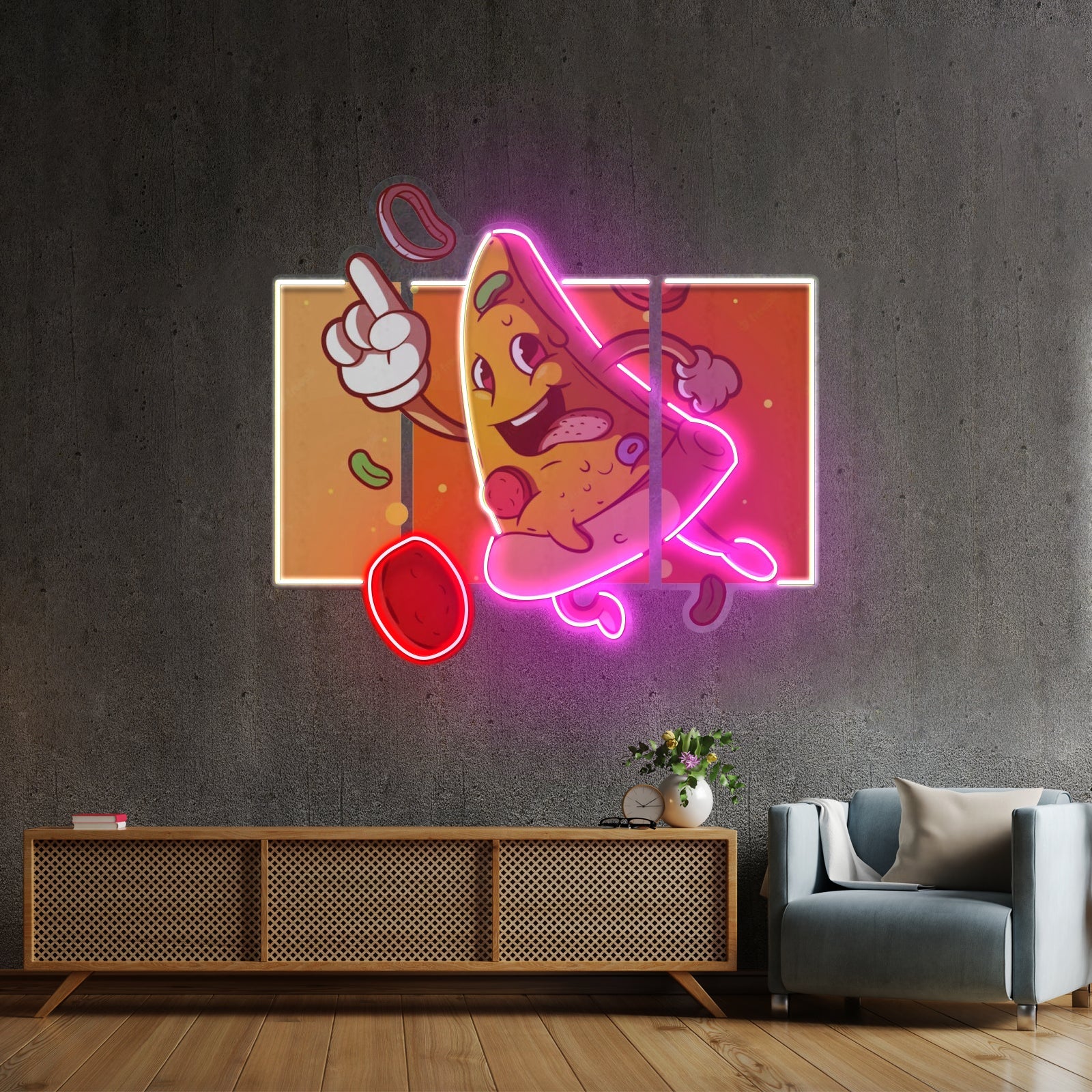 Cool Pizza Slice Led Neon Sign Light Custom Led Signs - Shineneon