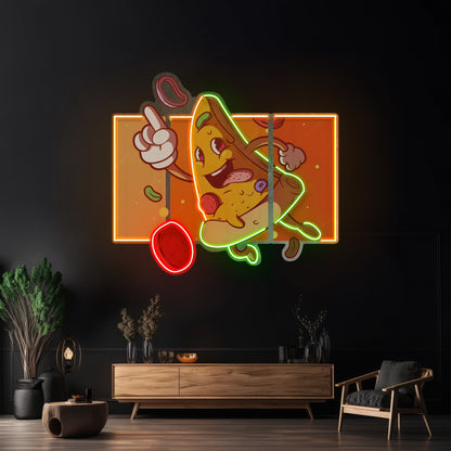 Cool Pizza Slice Led Neon Sign Light Custom Led Signs