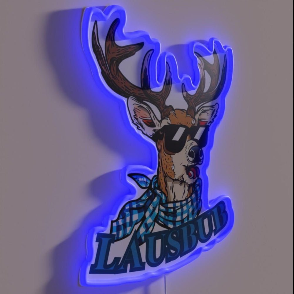 Cool Rascal This Deer Ready For The Beer Tent Rgb Led Neon Sign - Shineneon