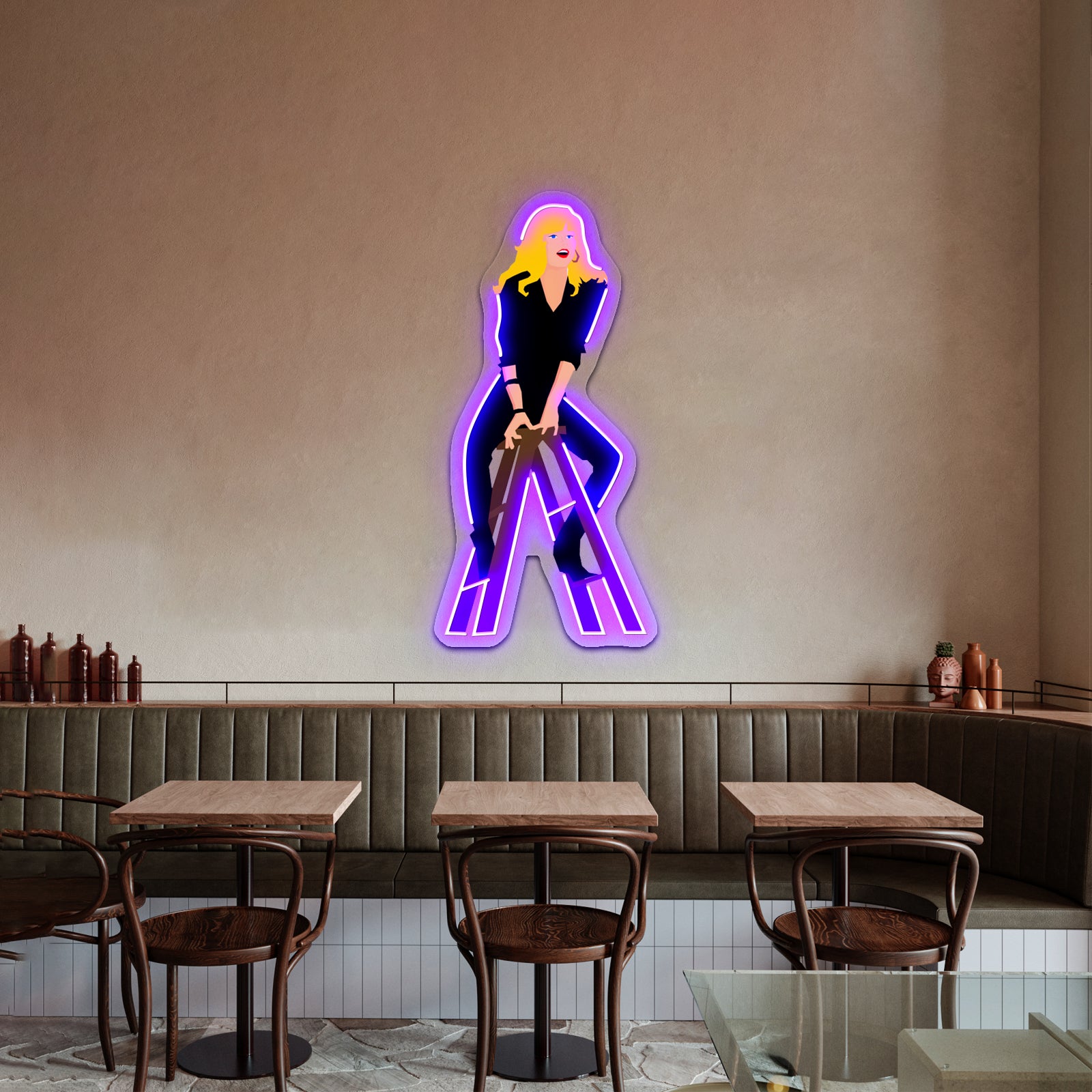 Cool Rider Artwork Business Led Sign | Shineneon