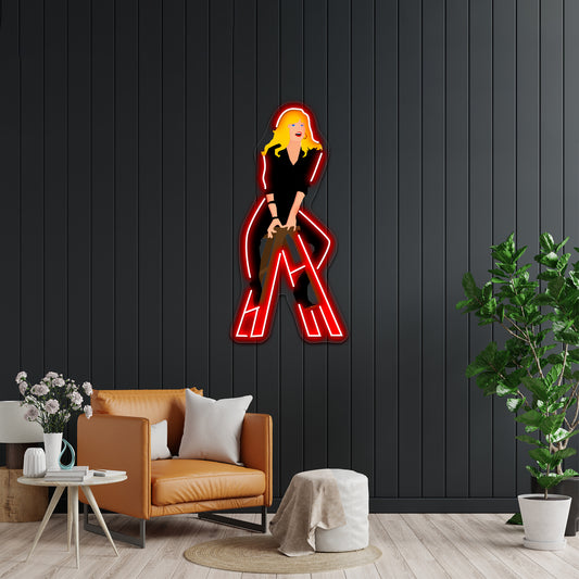 Cool Rider Artwork Business Led Sign