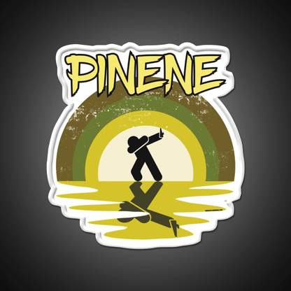 Cool Stoner Pinene Terpene Hemp Inspired Green Leaf Led Neon Sign Rgb Color - Shineneon