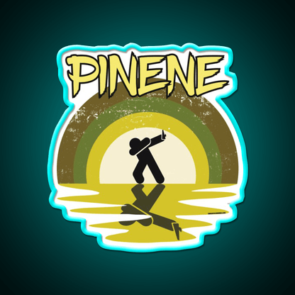 Cool Stoner Pinene Terpene Hemp Inspired Green Leaf Led Neon Sign Rgb Color - Shineneon