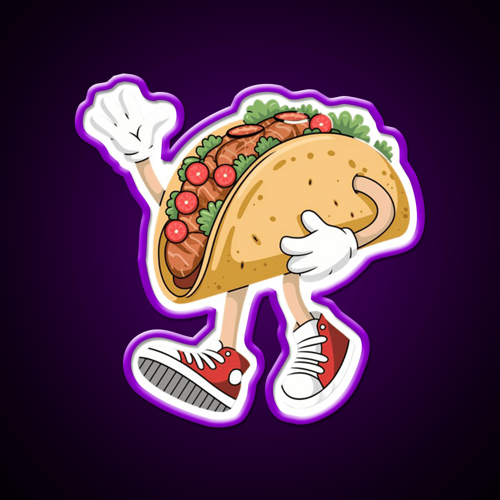 Cool Taco Cinco De Mayo Taco Led Neon Sign Mexican Food Sign Rgb Color - Shineneon