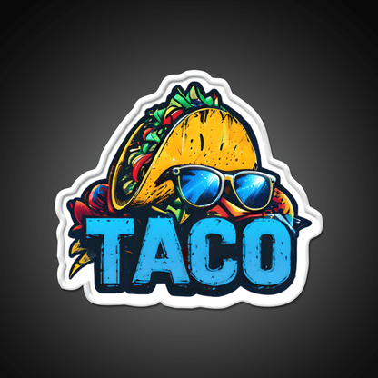 Cool Taco With Sunglasses Taco Led Neon Sign Mexican Food Sign Rgb Color - Shineneon