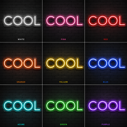 Cool Wall Decor LED Neon Sign - 05 Color Grid