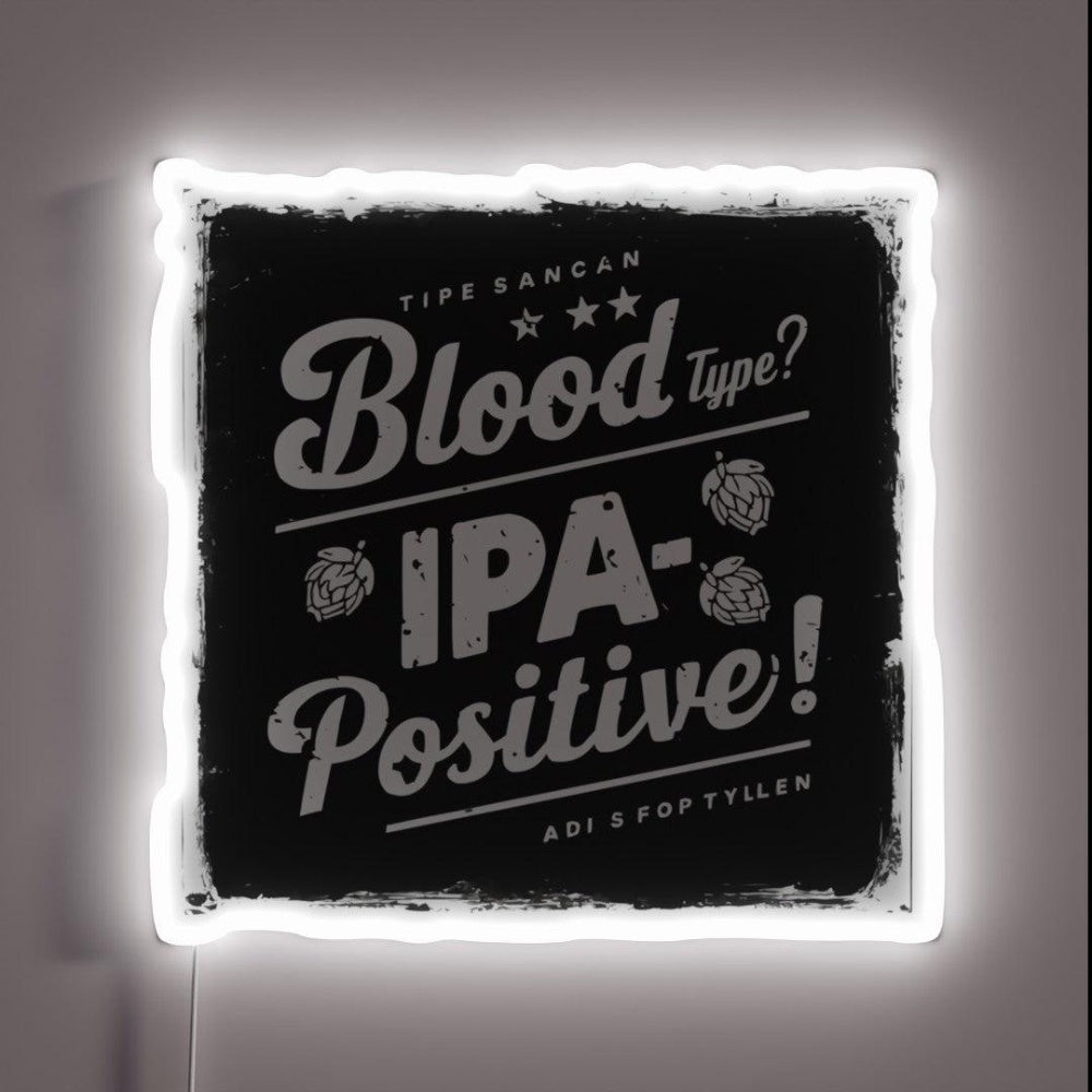 Copy Of Blood Type Beer Beerdinkers Alkohol Rgb Led Neon Sign - Shineneon