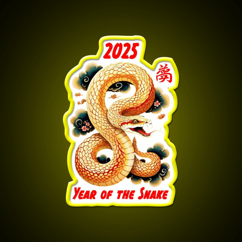 Copy Of Chinese Year Of The Snake Design Asian Cultural Led Neon Sign Rgb Color - Shineneon