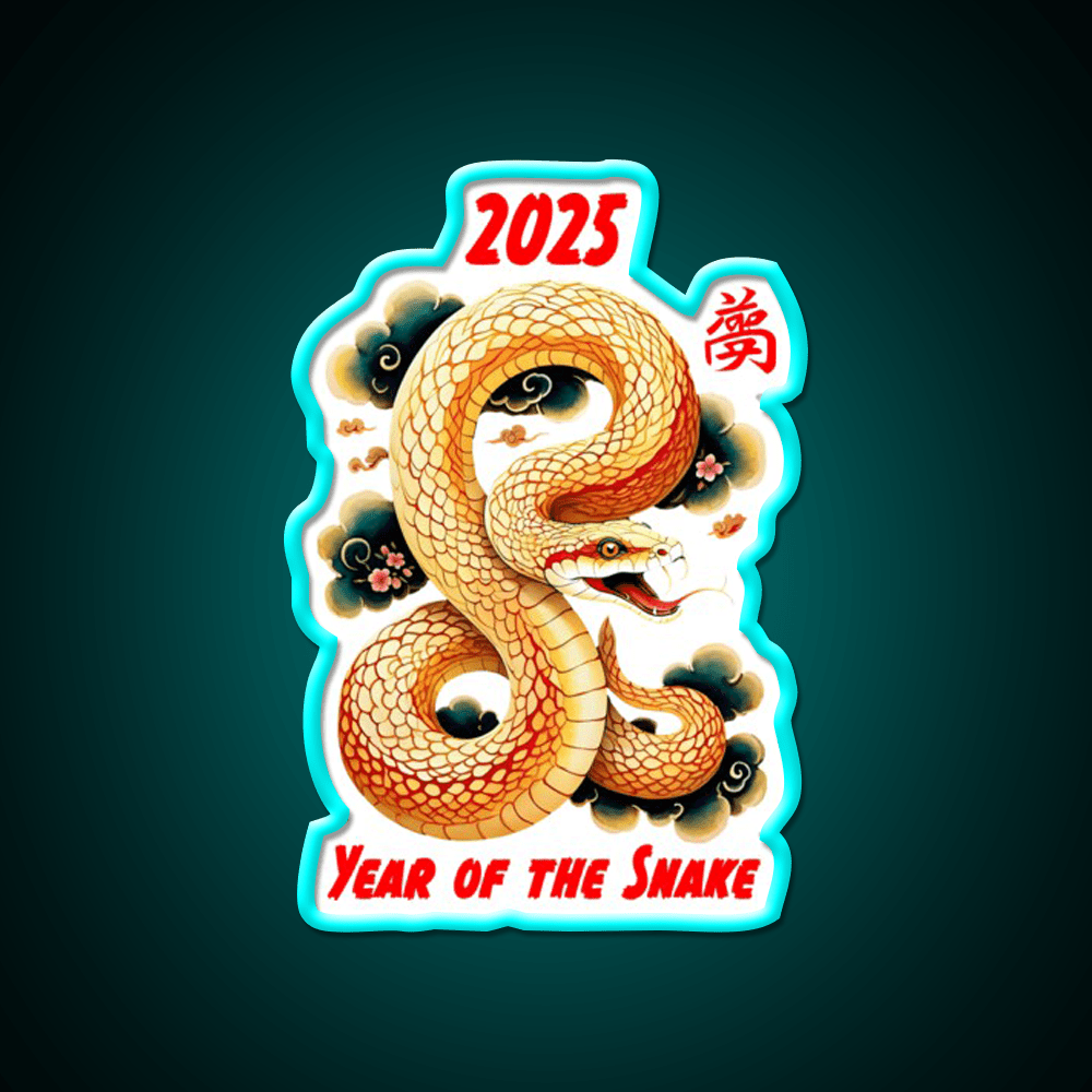 Copy Of Chinese Year Of The Snake Design Asian Cultural Led Neon Sign Rgb Color - Shineneon