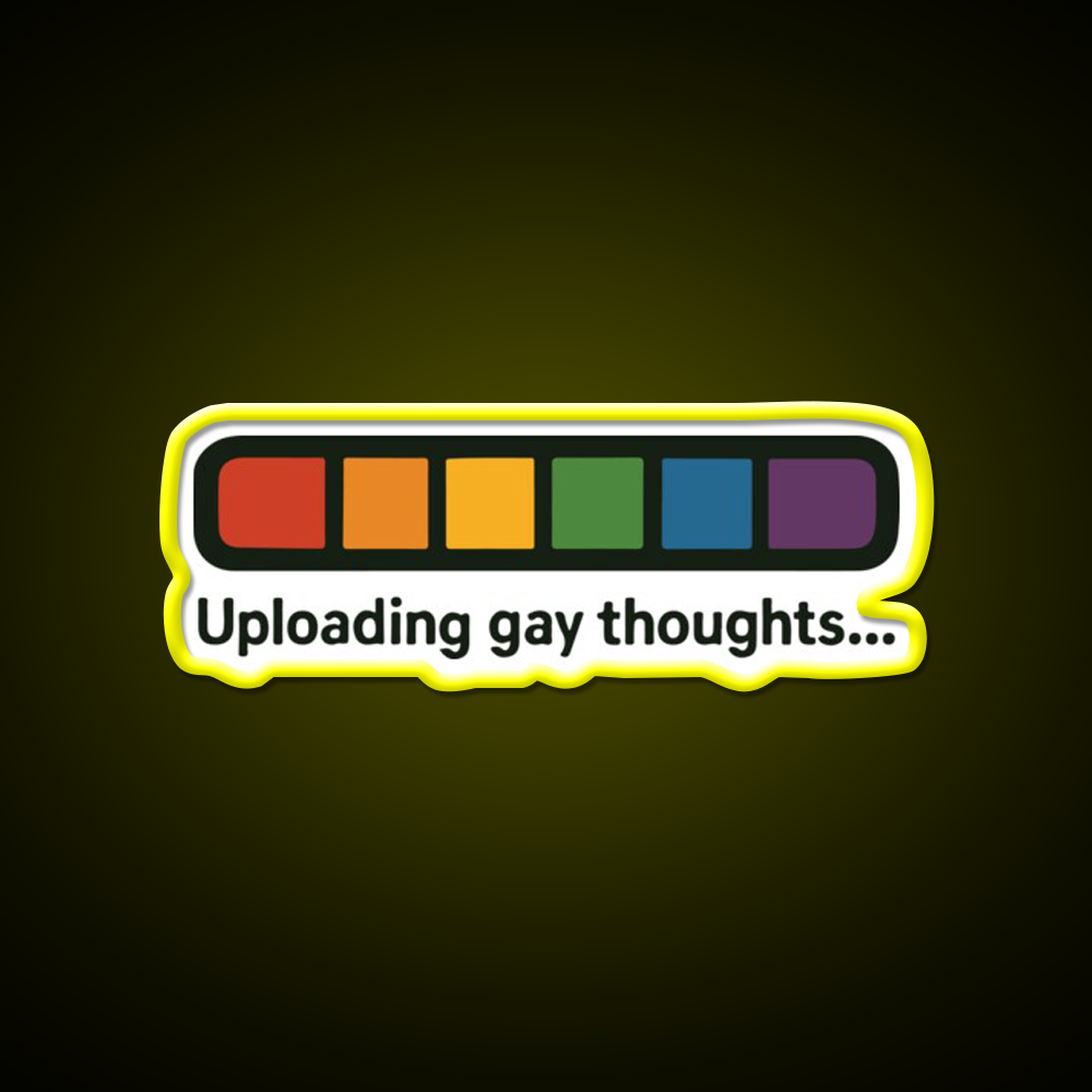 Copy Of Funny Uploading Pride Meme Man Cave Bar Led Neon Sign Rgb Color - LED neon sign view 7