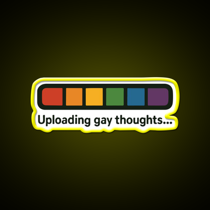 Copy Of Funny Uploading Pride Meme Man Cave Bar Led Neon Sign Rgb Color - LED neon sign view 7