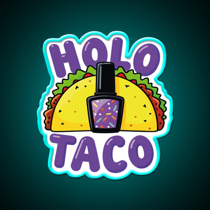 Copy Of Holo Taco Sparkle Polish Nail Salon Led Neon Sign Rgb Color - Shineneon