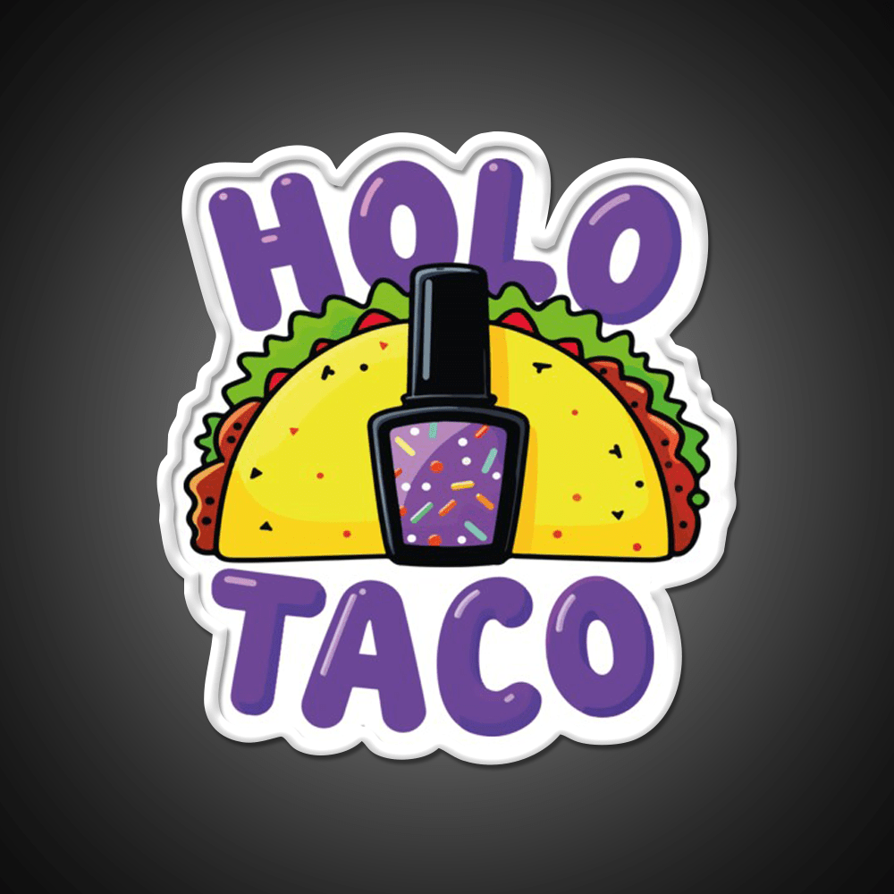 Copy Of Holo Taco Sparkle Polish Nail Salon Led Neon Sign Rgb Color - Shineneon