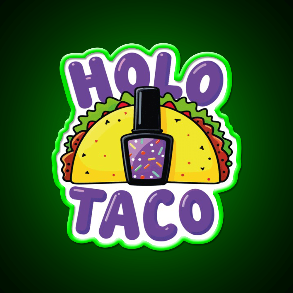Copy Of Holo Taco Sparkle Polish Nail Salon Led Neon Sign Rgb Color - Shineneon