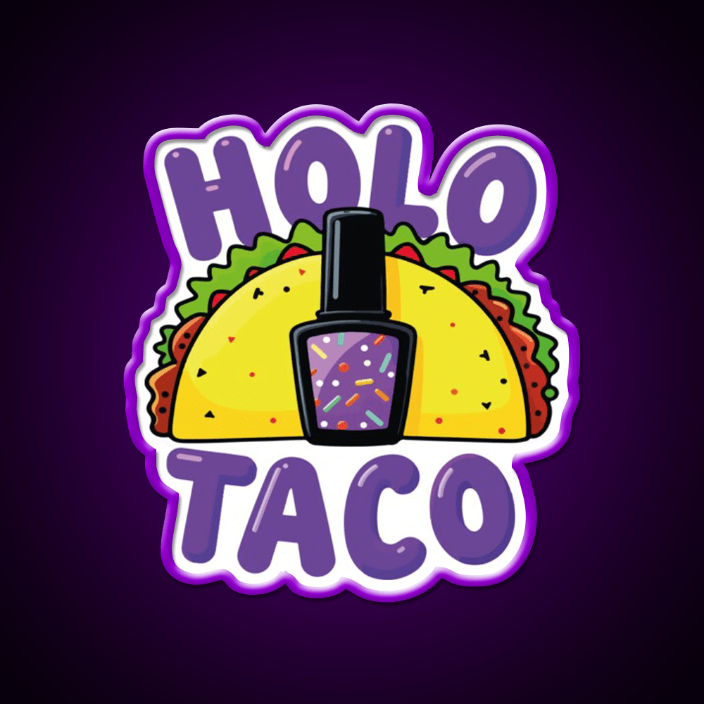 Copy Of Holo Taco Sparkle Polish Nail Salon Led Neon Sign Rgb Color - Shineneon