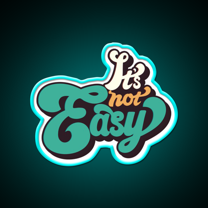 Copy Of Its Not Easy Retro Cafe Led Neon Sign Espresso Bar Art Rgb Color