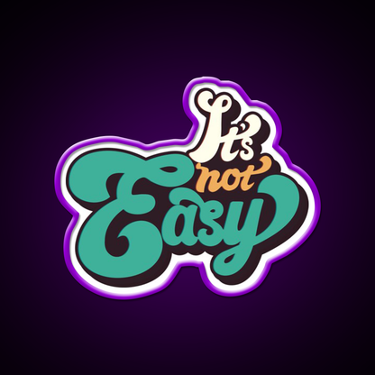 Copy Of Its Not Easy Retro Cafe Led Neon Sign Espresso Bar Art Rgb Color