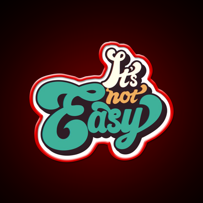 Copy Of Its Not Easy Retro Cafe Led Neon Sign Espresso Bar Art Rgb Color