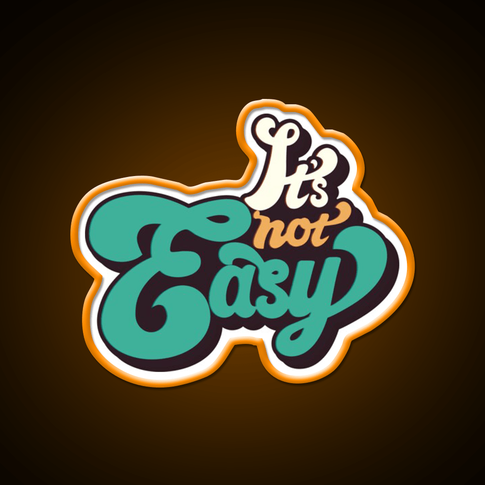 Copy Of Its Not Easy Retro Cafe Led Neon Sign Espresso Bar Art Rgb Color - Shineneon