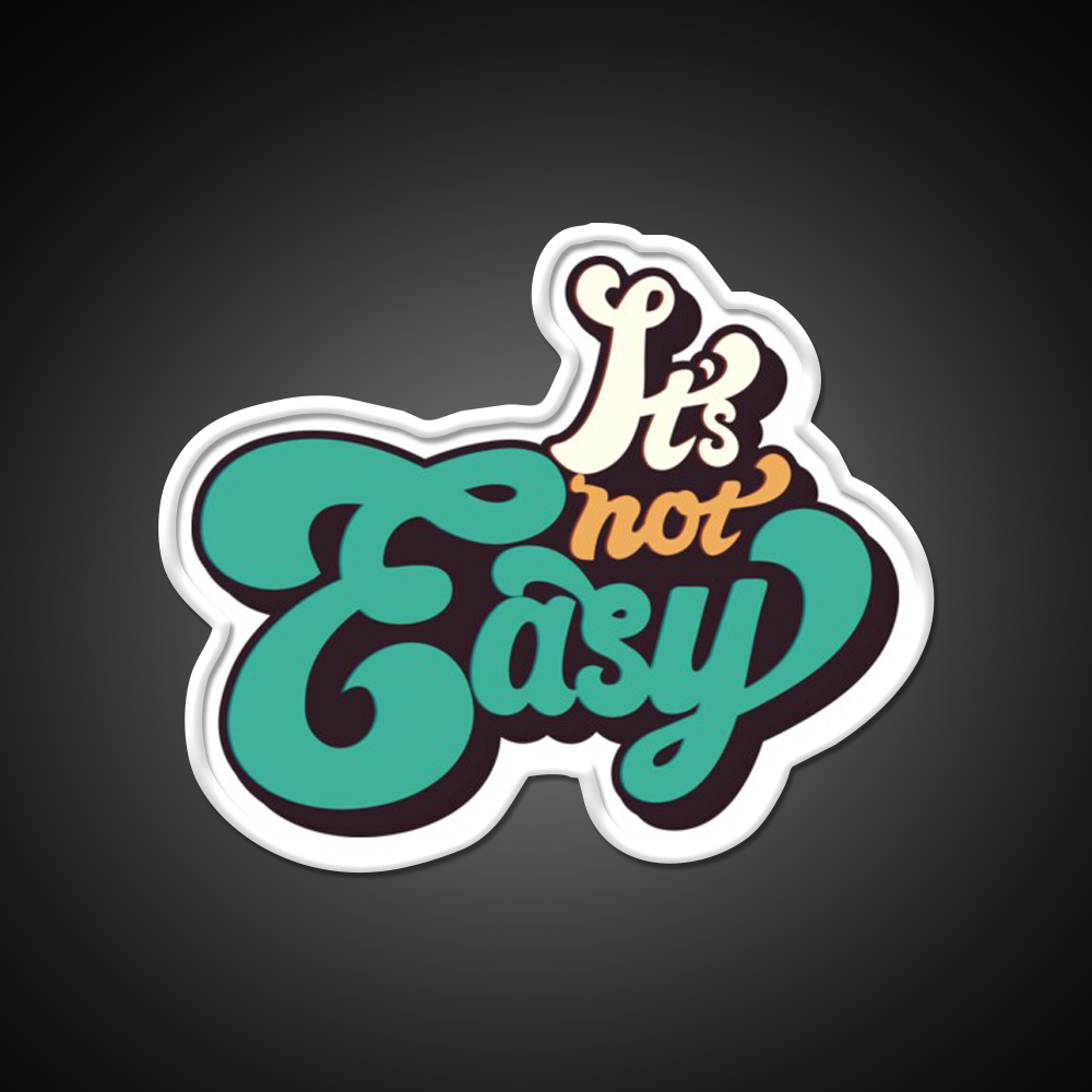 Copy Of Its Not Easy Retro Cafe Led Neon Sign Espresso Bar Art Rgb Color