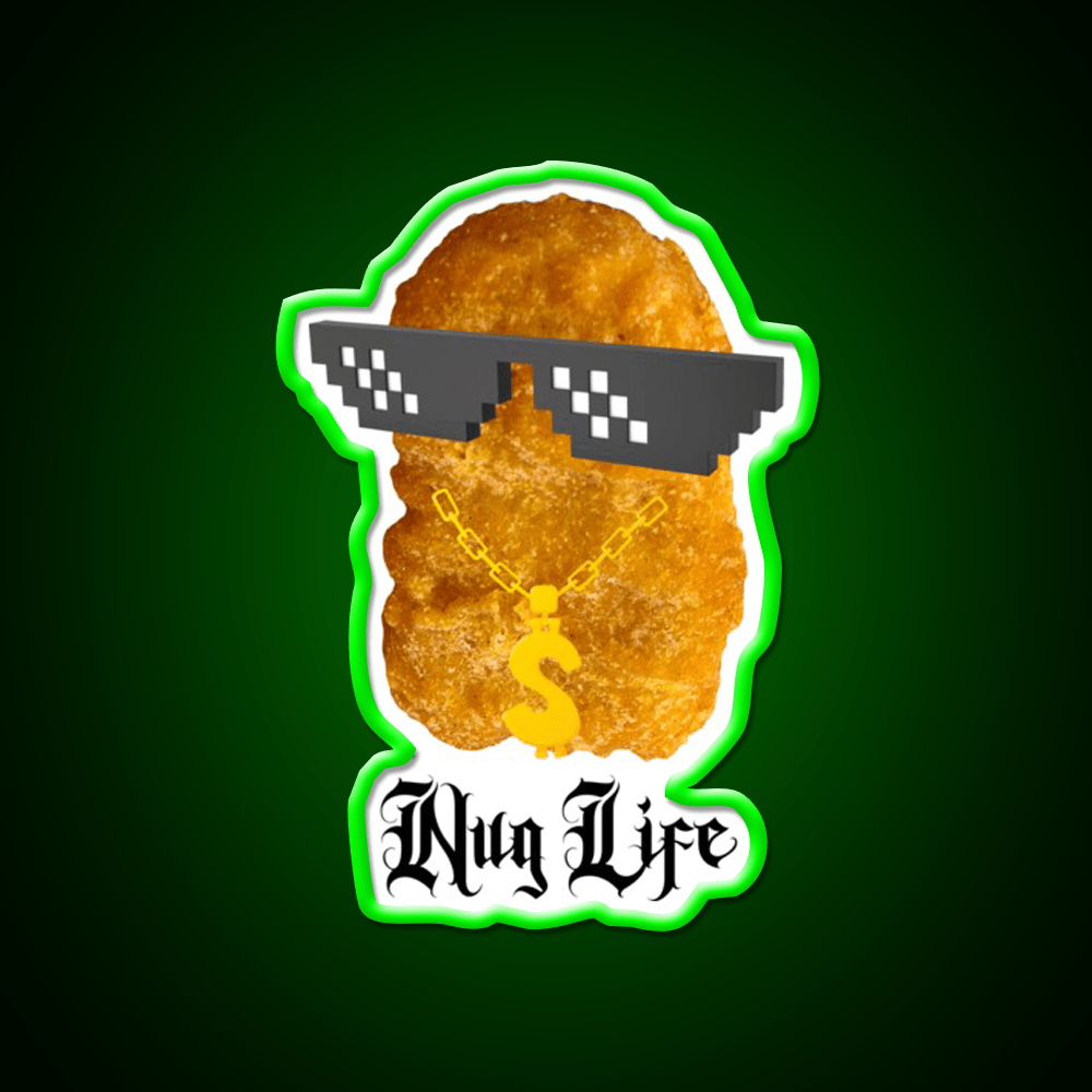 Copy Of Nug Life Mcdonalds Chicken Led Neon Sign For Burger Place Rgb Color - Shineneon
