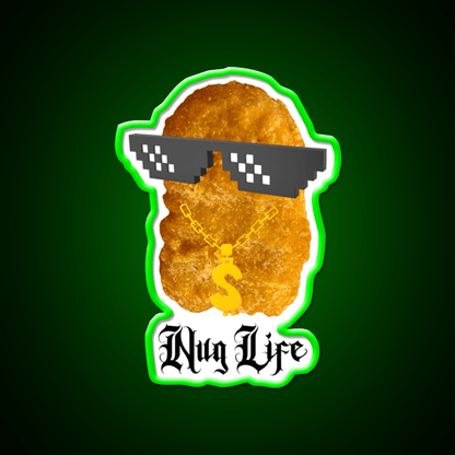 Copy Of Nug Life Mcdonalds Chicken Led Neon Sign For Burger Place Rgb Color - Shineneon