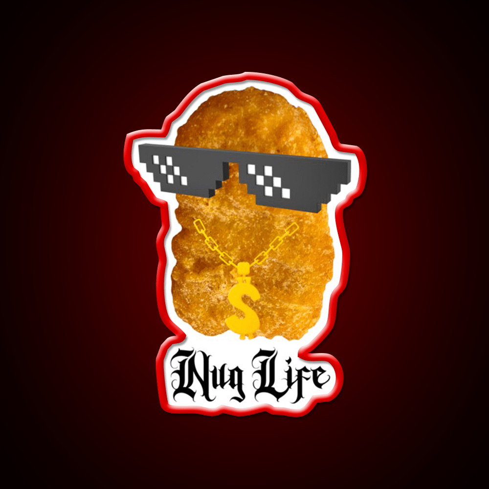 Copy Of Nug Life Mcdonalds Chicken Led Neon Sign For Burger Place Rgb Color - Shineneon