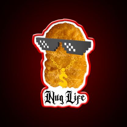 Copy Of Nug Life Mcdonalds Chicken Led Neon Sign For Burger Place Rgb Color - Shineneon