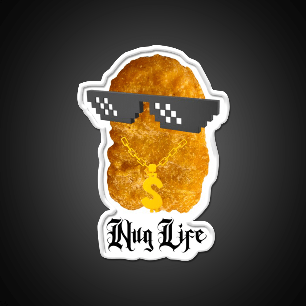 Copy Of Nug Life Mcdonalds Chicken Led Neon Sign For Burger Place Rgb Color - Shineneon