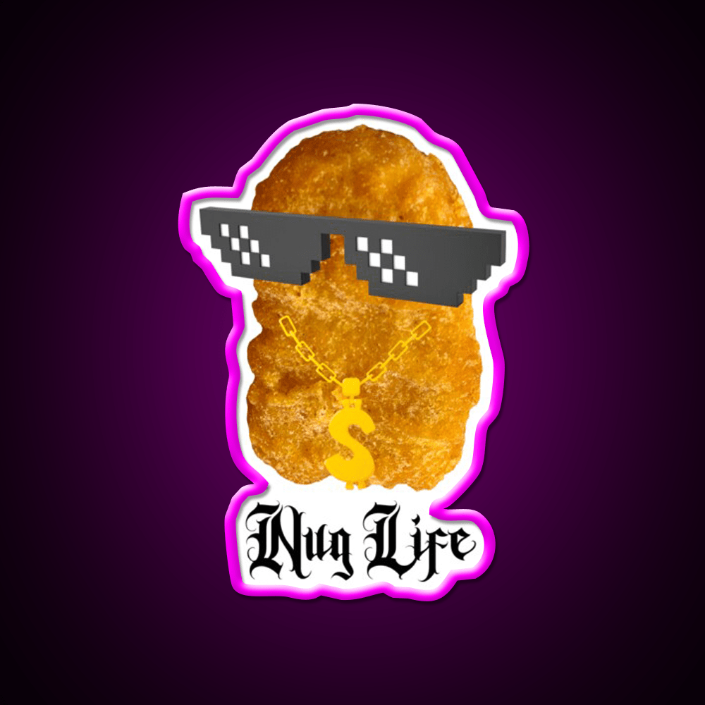 Copy Of Nug Life Mcdonalds Chicken Led Neon Sign For Burger Place Rgb Color - Shineneon