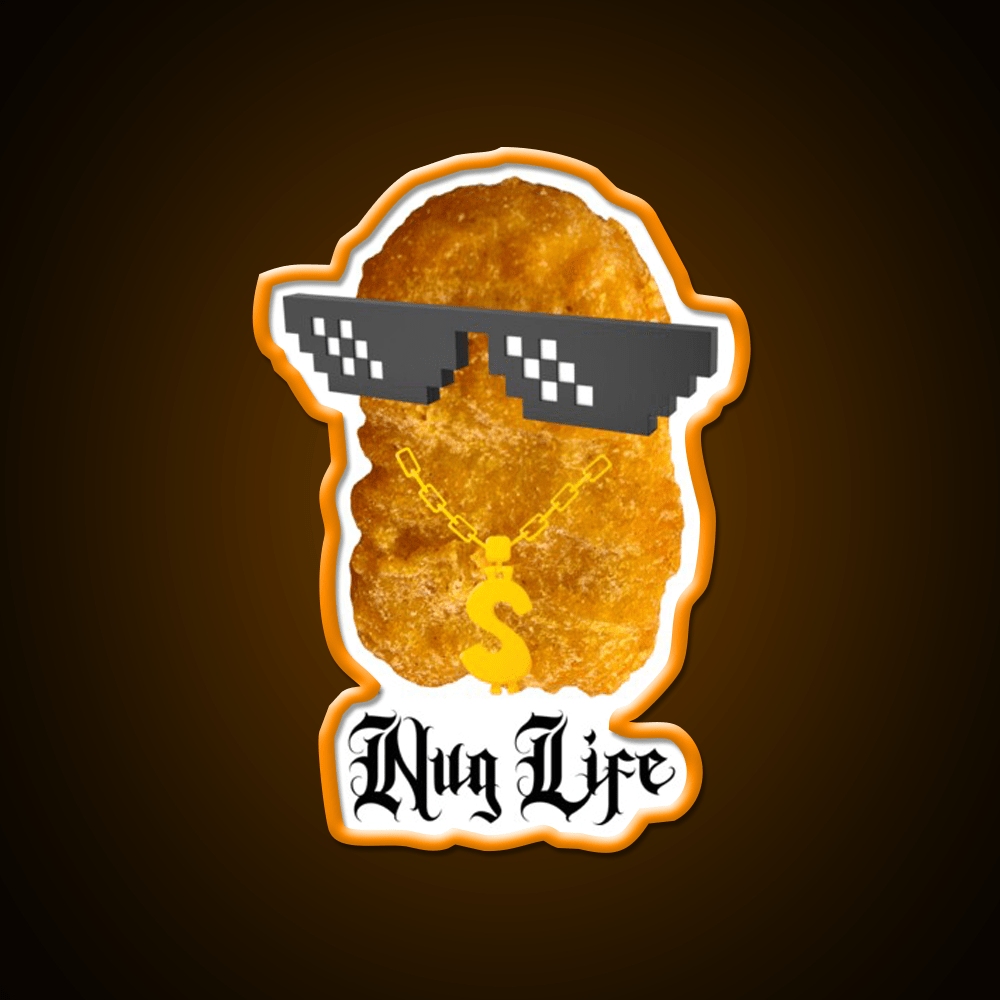 Copy Of Nug Life Mcdonalds Chicken Led Neon Sign For Burger Place Rgb Color - Shineneon