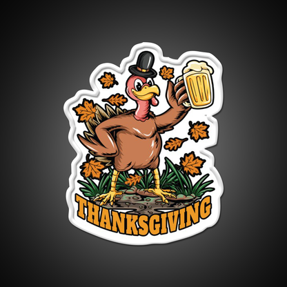 Copy Of Turkey Thanksgiving With Beer Bar Decor Led Neon Sign Rgb Color