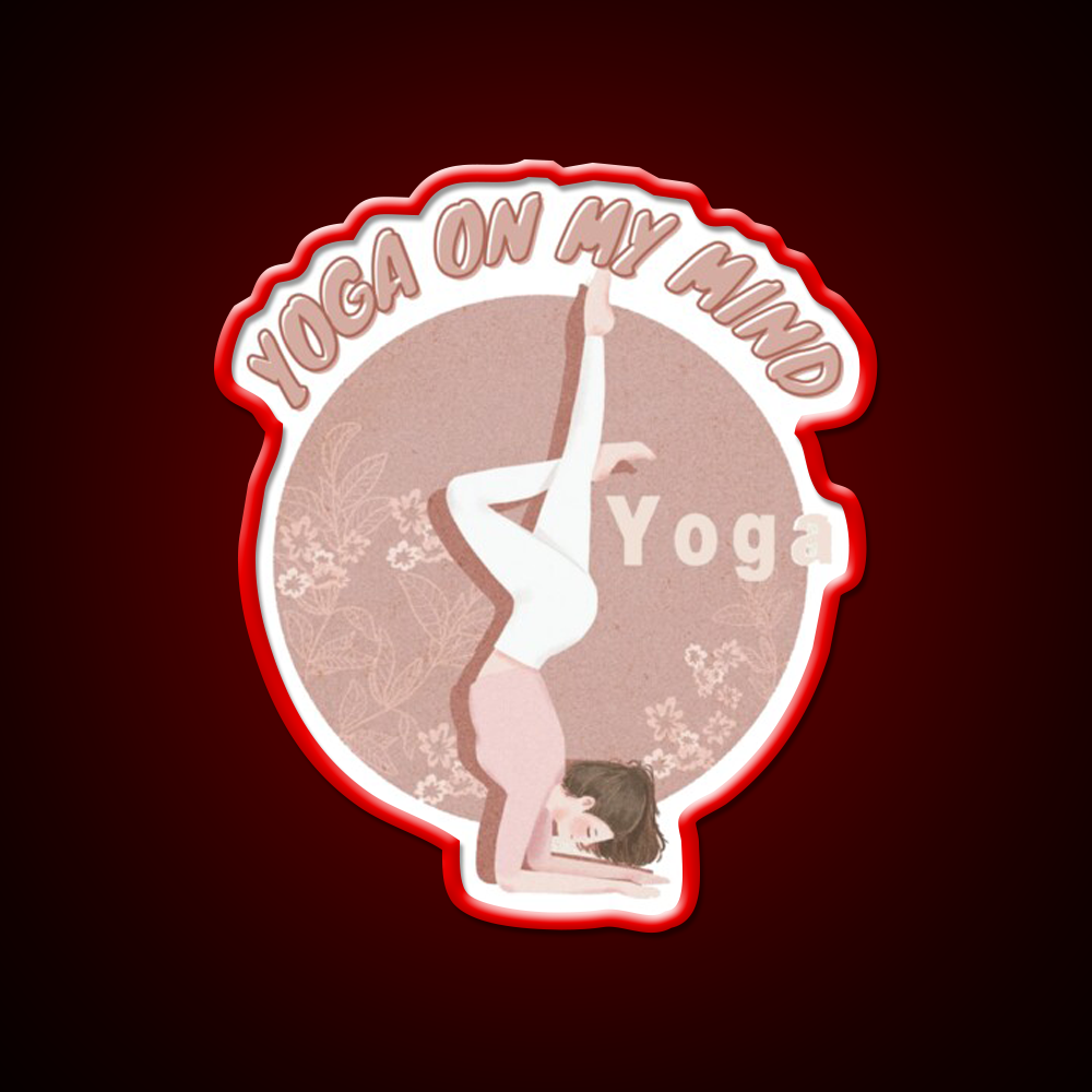 Copy Of Yoga On My Mind Yoga Led Neon Sign For Wellness Space Rgb Color