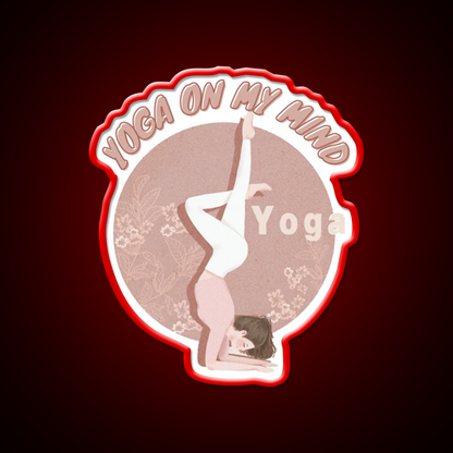 Copy Of Yoga On My Mind Yoga Led Neon Sign For Wellness Space Rgb Color