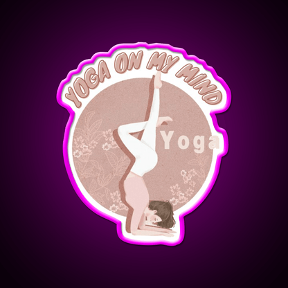 Copy Of Yoga On My Mind Yoga Led Neon Sign For Wellness Space Rgb Color - Shineneon