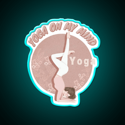 Copy Of Yoga On My Mind Yoga Led Neon Sign For Wellness Space Rgb Color - Shineneon