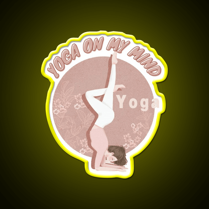 Copy Of Yoga On My Mind Yoga Led Neon Sign For Wellness Space Rgb Color - Shineneon